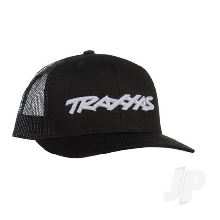 Traxxas Trucker Hat Curved Bill Black Traxxas Logo (TRX1182-BLK)