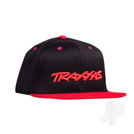 Traxxas Snap Hat Flat Bill Black / Red Osfa (TRX1183-BLR)