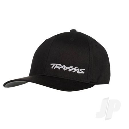 Traxxas Flex Hat Curve Bill Black / White L / Xl Traxxas Logo (TRX1187-BLW-LXL)