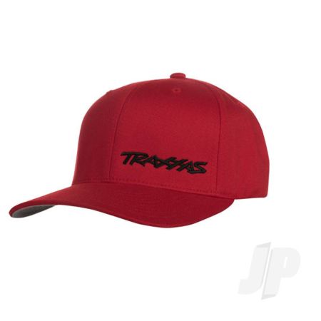 Traxxas Flex Hat Curve Bill Red / Black Small Traxxas Logo (TRX1187-RBL-SM)