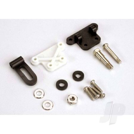 Traxxas Trim Adjustment Bracket (Inner) / Trim Adjustment Bracket (Outer) / Trim Adjustment Lever / 3X16Mm Shoulder Scre With 2.6X 10Mm Self-Tapping Screws (4 Pcs) / Convex And Concave Trim Lever Washers / 4X21Mm Double Shoulder Scre With Brass Washers / 