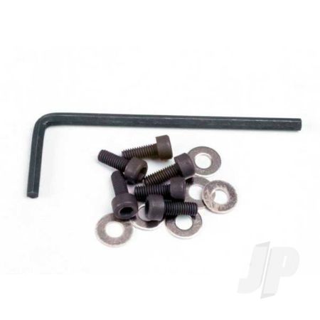 Traxxas Backplate Screws (3X8Mm Cap-Head Machine) (6 Pcs) / Washers (6 Pcs) / Wrench (TRX1552)