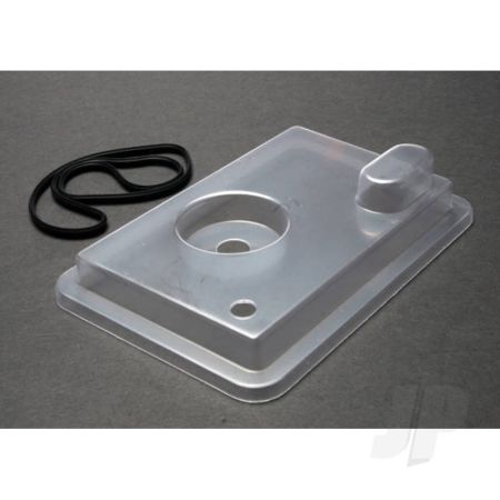Traxxas Radio Box Lid (Clear) / Rubber Gasket (1Pc) (For Use With Remote Push Button) (TRX1571X)