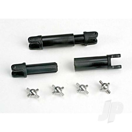 Traxxas Half-Shafts (Internal-Splined (2 Pcs) / External-Splined (2 Pcs)) / Metal U-Joints (4 Pcs) (TRX1651)
