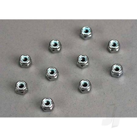 Traxxas Nuts, 4Mm Nylon Locking (10 Pcs) (TRX1747)