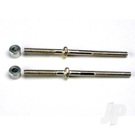 Traxxas Turnbuckles (54Mm) (2 Pcs) / 3X6X4Mm Aluminium Spacers (Rear Camber Links) (TRX1937)