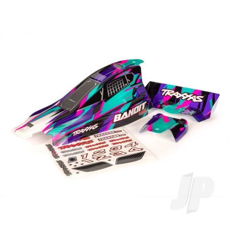 Traxxas Body, Bandit Vxl, Purple/ Wing (Painted, Decals Applied) (TRX2436T)