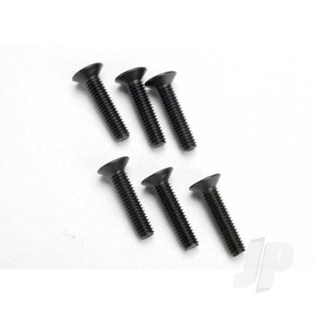 Traxxas Screws, 4X18Mm Countersunk Machine (Hex Drive) (6 Pcs) (TRX2547)