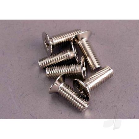 Traxxas Screws, 4X12Mm Countersunk Machine (100-Degree) (6 Pcs) (TRX2548)