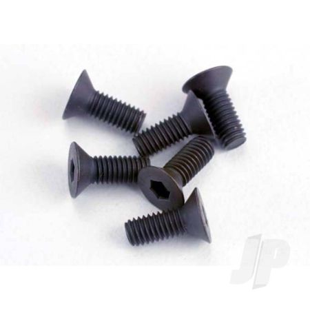 Traxxas Screws, 3X8Mm Countersunk Machine (6 Pcs) (Hex Drive) (TRX2550)