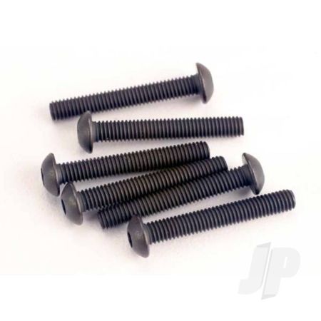 Traxxas Screws, 3X20Mm Button-Head Machine (Hex Drive) (6 Pcs) (TRX2580)