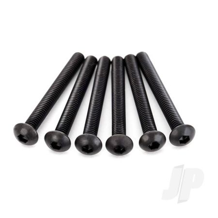 Traxxas Screws, 4X35Mm Button-Head Machine (Hex Drive) (6 Pcs) (TRX2595)