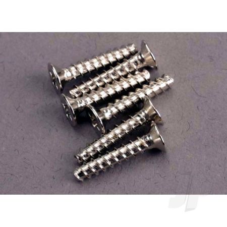 Traxxas Screws, 3X15Mm Countersunk Self-Tapping (6 Pcs) (TRX2649)