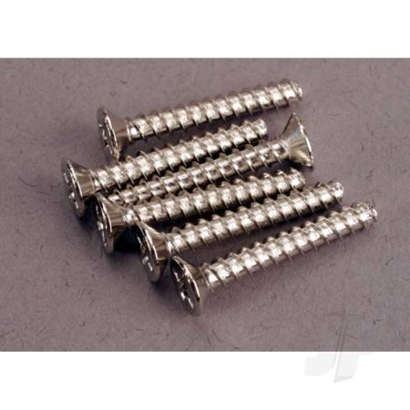 Traxxas Screws, 3X20Mm Countersunk Self-Tapping (6 Pcs) (TRX2650)