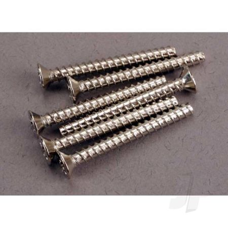 Traxxas Screws, 3X28Mm Countersunk Self-Tapping (6 Pcs) (TRX2652)