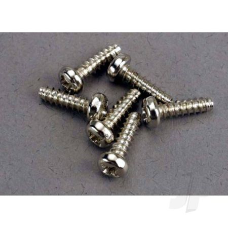 Traxxas Screws, 3X10Mm Roundhead Self-Tapping (6 Pcs) (TRX2675)