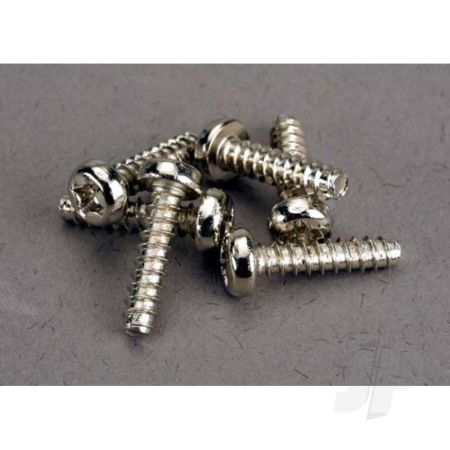 Traxxas Screws, 3X12Mm Roundhead Self-Tapping (6 Pcs) (TRX2676)