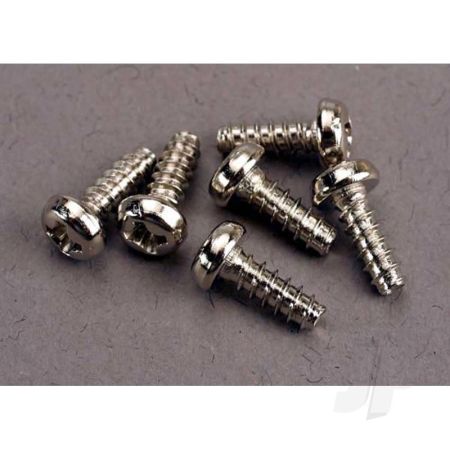 Traxxas Screws, 3X8Mm Roundhead Self-Tapping (6 Pcs) (TRX2682)
