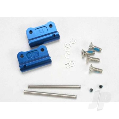 Traxxas Mounts, Suspension Arm (Blue-Anodised 6061-T6 Aluminium) (Rear) (+- 1-Degree) (Left & Right) (TRX2798X)