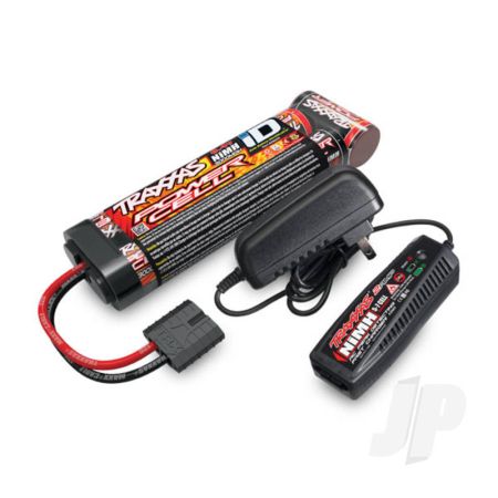 Traxxas Completer Pack With 1X 2A Ac Nimh Charger & 1X Nimh 8.4V 3000Mah Flat Id Battery (TRX2983T)
