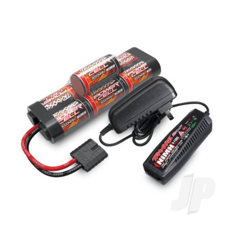 Traxxas Completer Pack With 1X 2A Ac Nimh Charger & 1X Nimh 8.4V 3000Mah Hump Id Battery (TRX2984T)