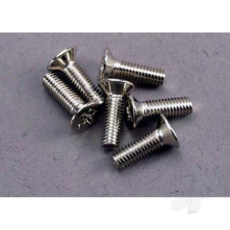 Traxxas Screws, 3X10Mm Countersunk Machine (6 Pcs) (TRX3177)