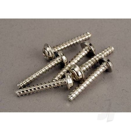 Traxxas Screws, 3X18Mm Washerhead Self-Tapping (6 Pcs) (TRX3289)