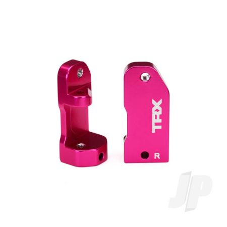 Traxxas Caster Blocks, 30-Degree, Pink-Anodised 6061-T6 Aluminium (Left & Right) / Suspension Screw Pin (2 Pcs) (TRX3632P)