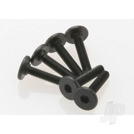 Traxxas Screws, 3X15Mm Flat-Head Machine (Hex Drive) (6 Pcs) (TRX3646)