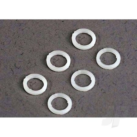 Traxxas White Plastic Washers (5X8X1.0Mm) (6 Pcs) (TRX3685)