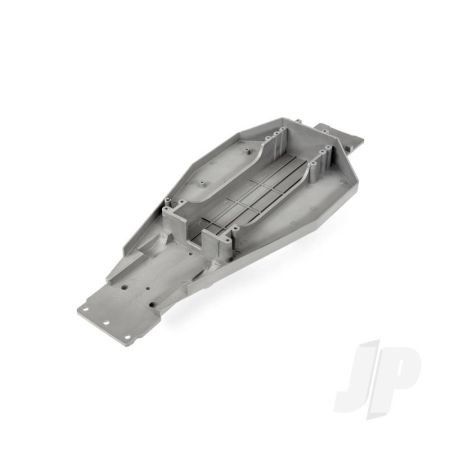 Traxxas Lower Chassis (Grey) (166Mm Long Battery Compartment) (Fits Both Flat And Hump Style Battery Packs) (TRX3722R)
