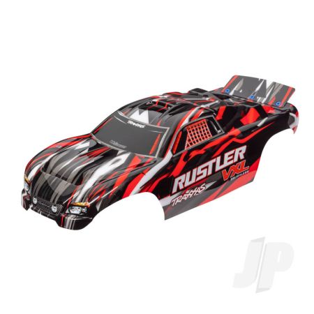 Traxxas Body, Rustler Vxl, Red (Painted, Decals Applied) (TRX3726)