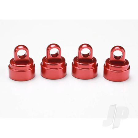 Traxxas Shock Caps, Aluminium (Red-Anodised) (4 Pcs) (Fits All Ultra Shocks) (TRX3767X)
