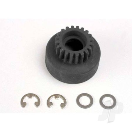 Traxxas Clutch Bell, (20-Tooth) / 5X8X0.5Mm Fiber Washer (2 Pcs) / 5Mm E-Clip (Requires #4611-Ball Bearings, 5X11X4Mm (2 Pcs) (TRX4120)