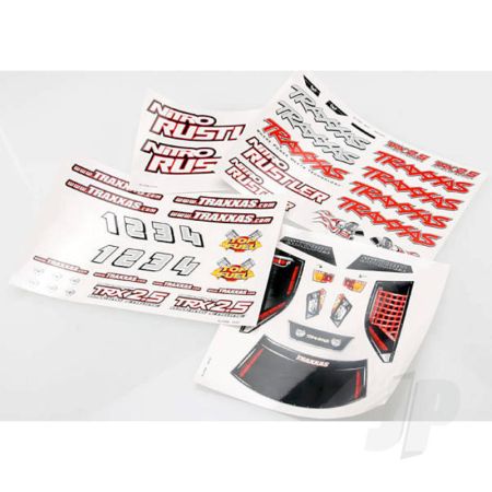 Traxxas Decal Sheets, Nitro Rustler (TRX4413X)