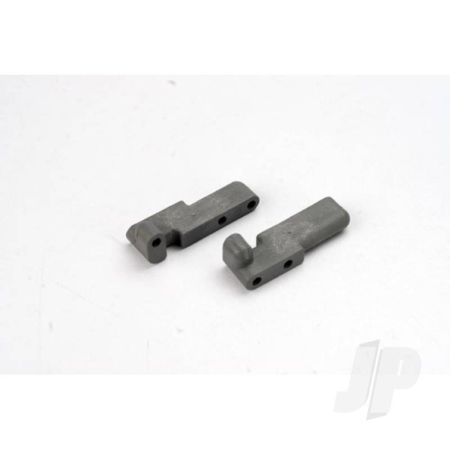 Traxxas Servo Mounts, Steering / Shift (Front & Rear) (Grey) (TRX4918A)