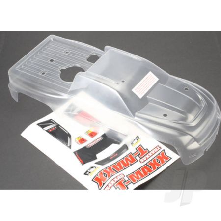 Traxxas Body, T-Maxx (Long Wheelbase) (Clear, Requires Painting) / Window, Lights Decal Sheet (TRX4921)