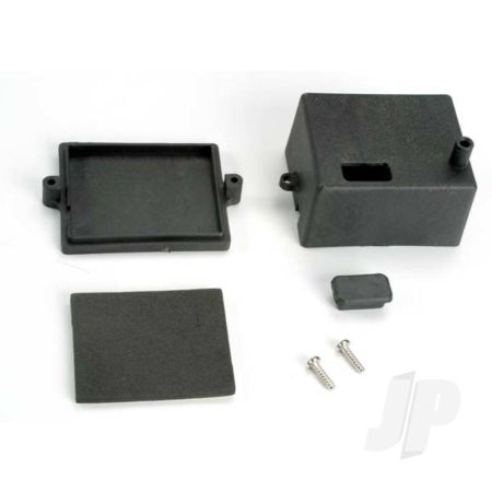 Traxxas Box, Receiver / X-Tal Access Rubber Plug / Adhesive Foam Chassis Pad (TRX4924)