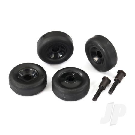 Traxxas Wheels (4 Pcs) / Axles (2 Pcs), For Maxx Wheelie Bar (TRX4976)