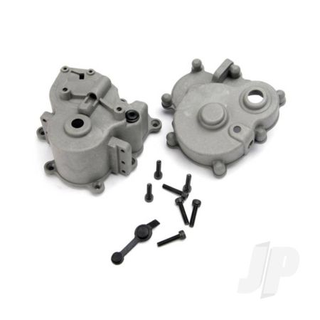 Traxxas Gearbox Halves (Front & Rear) / Rubber Access Plug / Shift Detent Ball / Spring / 4Mm Gs / Shift Shaft Seal, Glued (TRX5181)