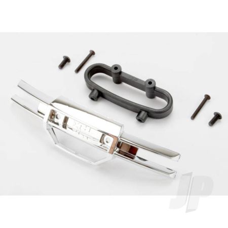 Traxxas Bumper, Front (Chrome) / Bumper Mount, Front / 4X10Mm Bcs (2 Pcs) / 3X25Mm Bcs (2 Pcs) (TRX5335A)