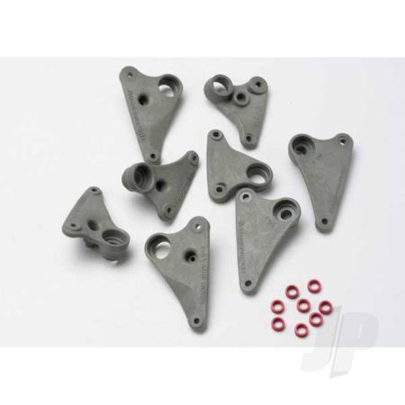 Traxxas Rocker Arm Set, Progressive-2 (90-T) / Spacers (Red Aluminium) (8 Pcs) (TRX5358)