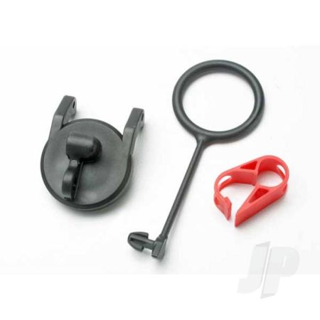Traxxas Pull Ring, Fuel Tank Cap (1Pc) / Engine Shut-Off Clamp (1Pc) (TRX5367)