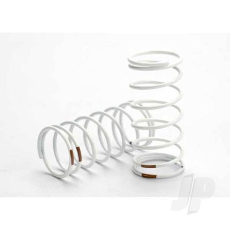 Traxxas Spring, Shock (White) (Gtr) (Rear) (1.0 Rate Tan) (1 Pair) (TRX5429)