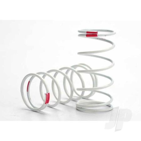 Traxxas Spring, Shock (White) (Gtr) (Std. Rear) (1.4 Rate Pink) (1 Pair) (TRX5433)
