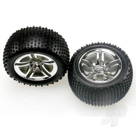 Traxxas Tyres And Wheels, Assembled Glued (2.8In) (2 Pcs) (TRX5572R)