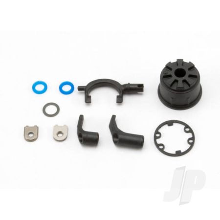 Traxxas Carrier, Differential (Heavy Duty) / Differential Fork / Linkage Arms (Front & Rear) / X-Ring Gaskets (2 Pcs) / Ring Gear Gasket / Bushings (2 Pcs) / 6.5X10X0.5 Tw (TRX5681)