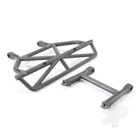 Traxxas Bumper, Rear / Bumper Mount, Rear (Black) (TRX5836)