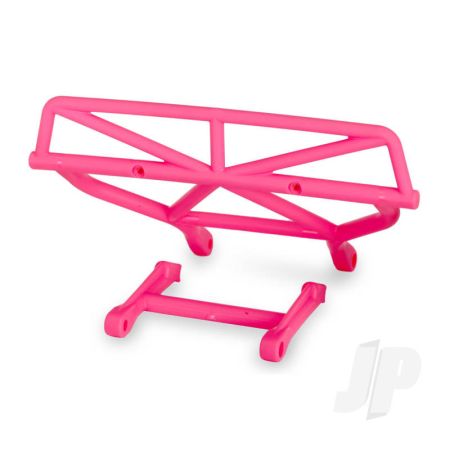 Traxxas Bumper, Rear / Bumper Mount, Rear (Pink) (TRX5836P)
