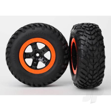 Traxxas Tyres And Wheels, Assembled Glued Sct Off-Road Racing Tyres (2 Pcs) (TRX5863R)